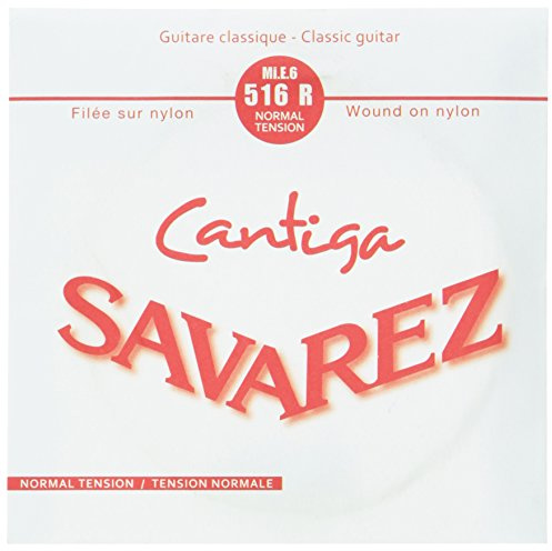 Savarez Cantiga - 516R - guitarra de concierto - cuerda simple MI6 - Tensión normal - Calibre .043 - Tensión 6,6 kg/ 14,57 lbs