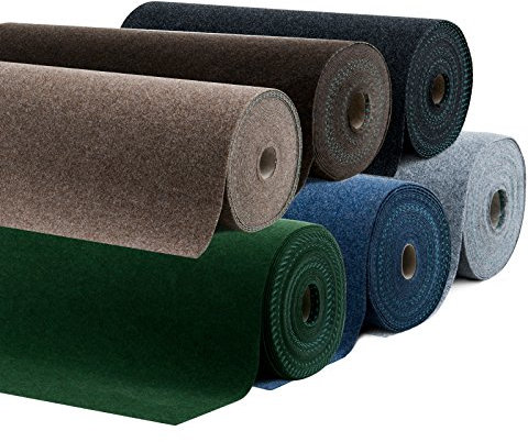 Casa pura® - Prato artificiale venduto al metro, moquette esterna, numerosi colori a scelta, per balcone, terrazza, giardino, ecc., blu