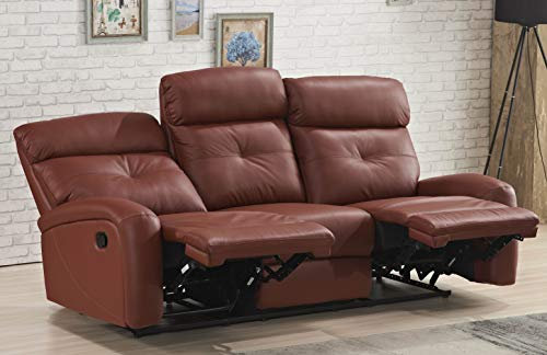 Mapo Möbel Voll-Leder Fernsehsofa Relaxsofa 3-Sitzer 5130-3-206