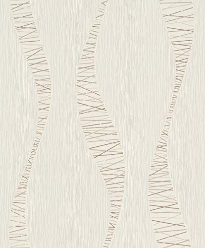 Rasch Tapeten Vliestapete (modern) Beige Braun 10,05 m x 0,53 m Tapetenwechsel 808919