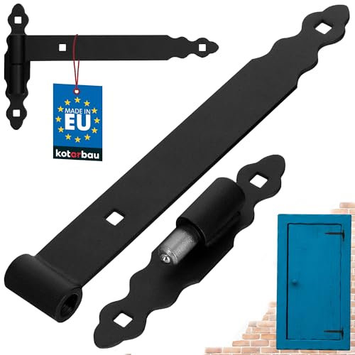 KOTARBAU® Ladenband Kloben Bandrolle Kugel Torband Türband Torscharnier Türscharnier Gartentorscharnier Ladenbänder Scharnier Links Rechts Top 300 mm