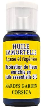 Huile d'Immortelle Corse 15 ml - Macérât Prêt à l'Emploi - 100% Naturel