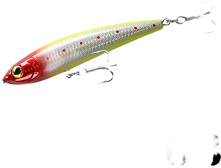 HUFFA Naufrage Bateau à la traîne Gros Crayon leurre 60g 100g 145g appât Dur Artificiel Wobbler Stickbait Basse for la pêche (Color : C, Size : 160MM 100G)