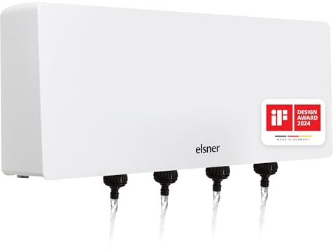 ELSNER ELEKTRONIK Bewässerungscomputer Jardana / Bewässerungscomputer 4 Ausgänge für automatisches Bewässerungssystem Garten / Bewässerungscomputer Wlan, App und KNX System