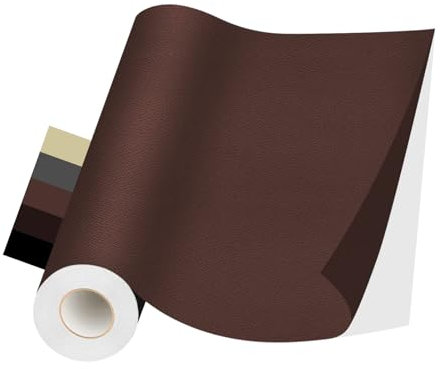 Kunstleder Selbstklebend, Kunstleder Reparaturset, Leder Reparatur Patch, Leder Selbstklebend für Sofas, Autositze, Handtaschen, Jacken, Leder Renovierung (Braun, 40×100CM)