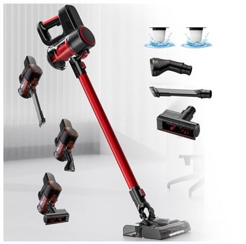 Aspirateur Balai Laveur sans Fil 5 en 1 Compact - Puissant 16000Pa, Aspirateur Nettoyeur Vapeur pour Voiture, Maison, Bureaux, Poils d'animaux