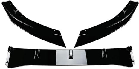 Frontspoiler Für Ford Für Focus RS MK3 2015-2018 Auto Frontspoiler Lip Blade Splitter Protector Frontstoßstange Lippe Spoiler(Farbe:Glossy Black)