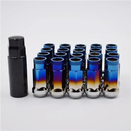 WTIXCRQ Radbolzen Radschraube 20 Stücke Auto Zubehör Rad Felgen Lock Radmuttern M12x1,5 M12x1,25 Radnabe Reifen Schraube Bolzen Ersatzteile(M12x1.25)