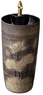 NEBE Lavandino Bagno Lavabo su piedistallo for Bagno di casa Lavabo su piedistallo in Ceramica Lavabo da Giardino for Hotel Lavabo da Appoggio