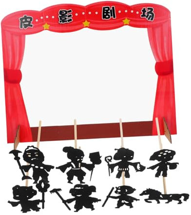 JOINPAYA 1satz Junge Mädchen-Shadow Puppet Bastelset Für Rollenspiele Und Familienschattenaufführungen Inklusive Puppen Und Zubehör Für Kreatives Geschichtenerzählen