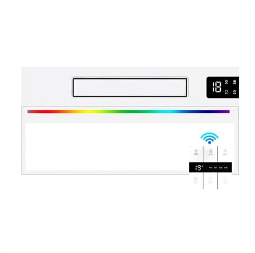 LVSEWOA Extractor de Techo Multifuncional con luz LED de 24 W, 30 x 60 cm, Potente Ventilador con Interruptor y Dos Motores para baño, Cocina, etc.