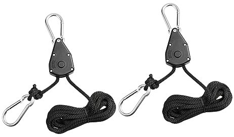 VICASKY Lot de 2 poulies de levage pour lampes de plantes, suspensions réglables pour réglage de la hauteur, pour l'entretien des plantes d'intérieur et d'extérieur