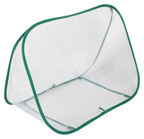 VICASKY Mini Serra da Giardino Triangolare Riparo per Piante Pieghevole Serra per Succulente Protezione da Sole Pioggia e Vento Facile da Trasportare e Installare