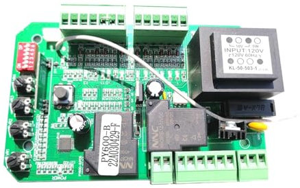 Motor Puerta Corredera, Versión Universal, abridor de Motor de puerta corredera, tarjeta de placa base, placa de circuito reemplazada, control remoto de código rodante de 433,92 Mhz(110V no remotebutt