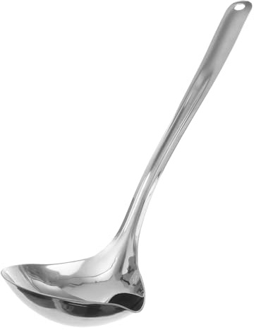 SMASOLO Oil Filter Spoon Colander 304 Stainless Steel with Oil Separation Easy Hanging Kitchen Utensil for Cooking