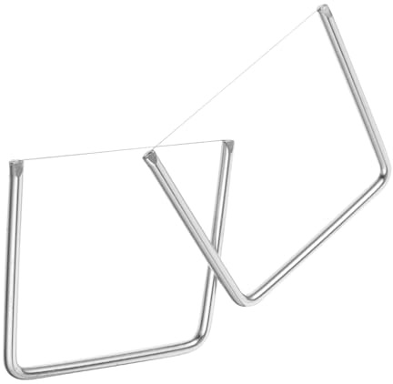 ROMISBABA 2pièces Coupe-fromage Acier Inoxydable Avec Fil Trancheuse à Fromage Simple Et Coupe-beurre Portatif Pour Cuisine