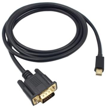 SEWACC Adaptateur Mini Displayport vers Vga Plaqué Or Câble Vidéo pour PC Moniteur Projecteur Brancher Écran