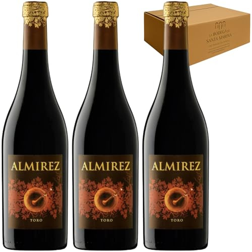 Vino Tinto - Teso La Monja – Almirez Crianza 2022 DO Toro | Tinta de Toro | Crianza 14 meses en barrica | 75 cl | España | 14,5 % vol. - Pack3 Botellas 75cl