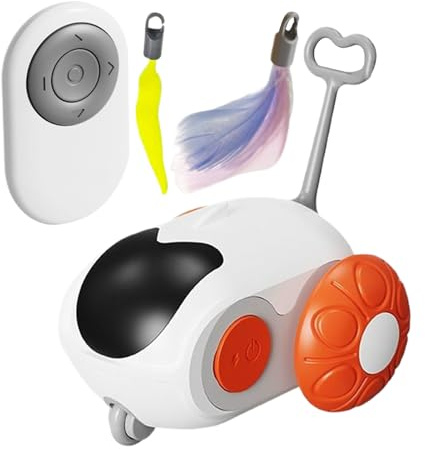 Generico para Gatos con Mando a Distancia, Cebo Inteligente Recargable – automático para Gatos, de Interior, Animales domésticos, Ejercicio en casa, Juegos y el aburrimiento