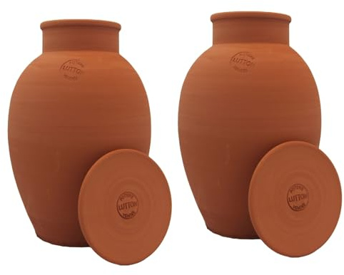 Duo d’Ollas Jardinier Taille L 5 L – Fabrication Française – Arrosage Autonome et Écologique pour Potager et Jardin