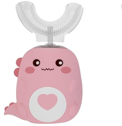 LulaBini DinoBrush 360° Ultrasonic Toothbrush (Includes Toothpaste and Brush Head.) (Pink 6-12 Jahren)