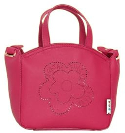 Agatha Ruiz de la Prada Bolso Tote Mini en color fucsia con flor calada