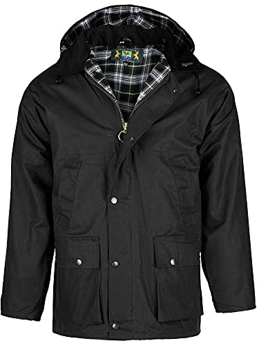 Chaqueta de cera inglesa Country, la original | Chaqueta resistente a la lluvia y cortavientos | Incluye capucha, distintos colores