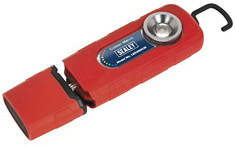 Sealey LED360 CM - Lámpara de inspección (recargable, 360 grados, 5 W, COB, LED, iones de litio, color a juego, CRI-95)