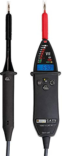 Chauvin Arnoux LCD-Hintergrundbeleuchtung Spannungsprüfer, 1000 V ac, 1400 max. Durchgangsprüfung Batterie CAT IV