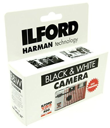 Ilford XP2 Lot de 3 appareils photo à usage unique avec flash (27 poses) Film noir et blanc