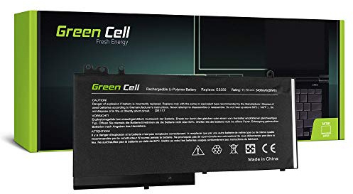 Green Cell 09P4D2 0VY9ND 9P4D2 RYXXH VY9ND Laptop Akku für Dell Latitude 12 5250 E5250 14 E5450 15 E5550 11 3150 3160 (2900 mAh, 10.8-11.1 V, Farbe: Schwarz, 4 Zellen)