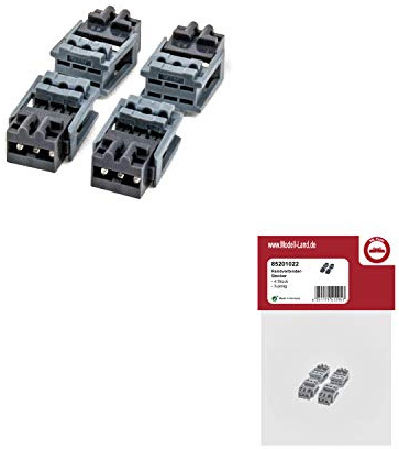 ML-Train Randverbinder-Stecker 3-polig 4 Stück - Verbindung für Kabel und