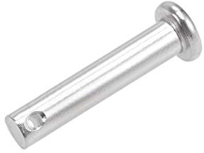 sourcing map 1 Stück Steckbolzen Einloch Splintstift Flachekopf Gabelkopfstifte Gelenkstift 6mm x 30mm aus Edelstahl 304