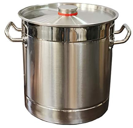 Pottinerario, Catering/Hogar Engrosado 304 Sopa Grande De Acero Inoxidable Con Tapa, Olla De Cocina, Para Estufa De Gas/Cocina De Inducción (15-80L) (Size : 25L)
