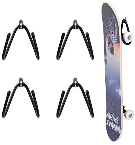 JAZBREY Pack Skateboard-Wandhalterung, Longboard-Wandhalterung, Aufbewahrungsdisplay für Wandhalterungen – inklusive Hardware