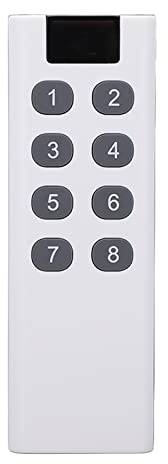 Universal-Garagentor-Fernbedienung 8-Tasten-Fernbedienungsschalter 100 Meter Lange Reichweite 433 MHz Sender Langlebig Empfindlich Modische Universal-Fernbedienung für Garagentor