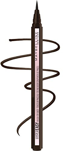 Maybelline Hyper Easy Liquid Pen No-Skip Waterproof Eyeliner, Satin Finish, Pitch Brown
