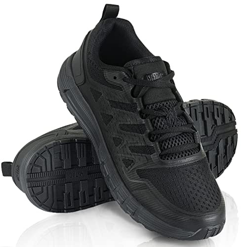 M-Tac Tactical Sneakers for Men – Lightweight Breathable Mesh Hiking & Training Shoes, Non-Slip EVA Sole, Durable Outdoor Walking Shoes for Hot Weather (Black, 12)