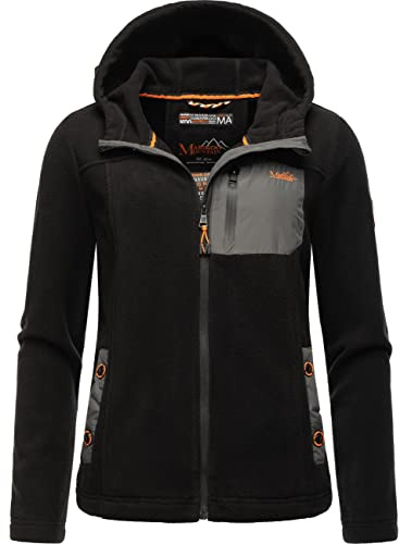 MARIKOO Damen Fleecejacke warm mit Kapuze Mount Iwaki XS-XXL