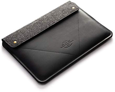 Crazy Horse Craft Hülle für MacBook Air 13 Zoll Leder Laptoptasche mit Filz | Laptophülle und Tasche mit Wollfutter, leicht, strapazierfähig; Rindsleder aus Italien, von Hand gefertigt, passt in Koffer