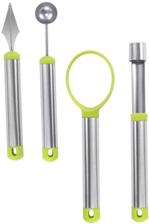 Scavatrice di Palline di Frutta 4 Pezzi in Acciaio Inox