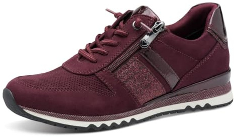 MARCO TOZZI Damen Sneaker flach mit Reißverschluss Vegan
