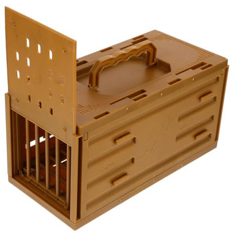 Milisten Cage De Transport pour Oiseaux Portable avec Porte-Perroquet Cage À Oiseaux Spacieuse Et Robuste pour Perruches Canaris Et Petits en Voyage