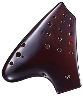 Ocarina profesional Ocarina De Tres Tubos Alto C Ocarina De Rendimiento Profesional Retro AC De Tres Tubos De 22 Grados(AC)