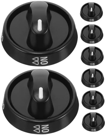 DIYEAH 8pièces Boutons De Commande Pour Cuisinière à Gaz Et Électrique Remplacements Pour Plaques De Cuisson Et Fours