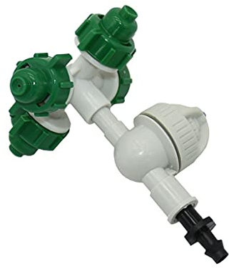 GYBBHia 5 pcs Serre Suspendus Anti-Goutte Brume buse de Brouillard Croix buse de Brouillard atomisant pulvérisateur d'eau de Brouillard à Goutte d'irrigation