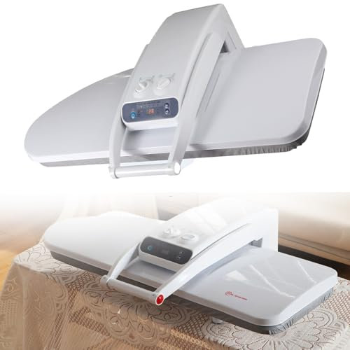 XCSCUK Presse à Vapeur,Presse à Vapeur Commerciale Robuste,Machine à Repasser pour Linge d'hôtel,pour Drap de lit,Taie d'oreiller,Serviette de Table (NoStand)
