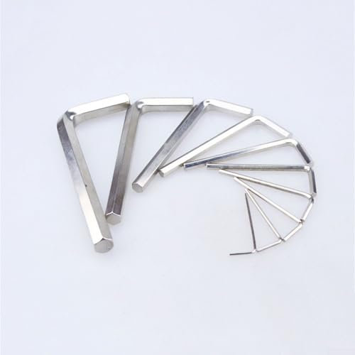 BlissfulAbode Juego de 10 llaves hexagonales tipo L para reparaciones eficientes, material de acero, múltiples opciones de tamaño (2 mm)