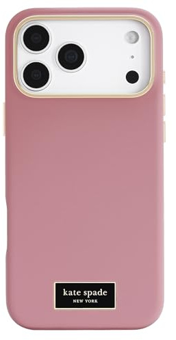Kate Spade New York iPhone 17 Pro Max Case - Compatible with MagSafe - Designer Phone Case - Icon Dusk Rose