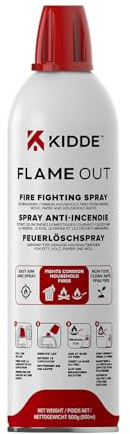MBS FIRE Kidde FLAME OUT 500 ml Feuerlöschspray KFS-500 Fluorfrei, umweltfreundlich – kompakter Feuerlöscher für Haushalt, Reisen